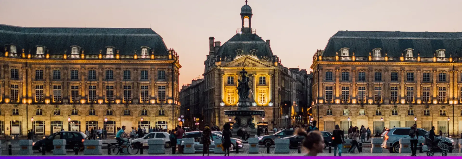 Photo de la place de la Bourse à Bordeaux