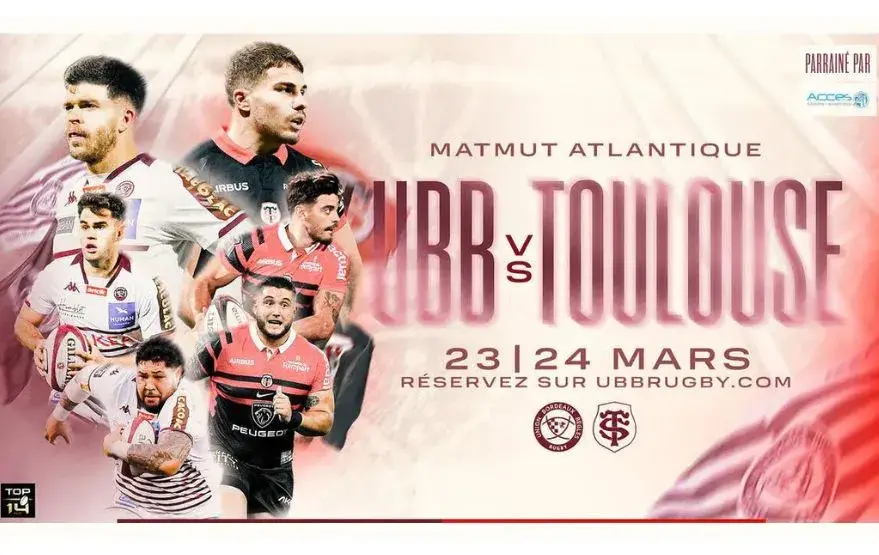 Affiche UBB VS Toulouse Matmut ATLANTIQUE