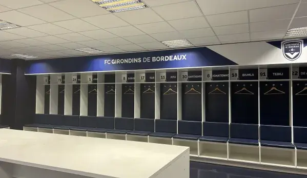 Vestiaire Girondins de Bordeaux