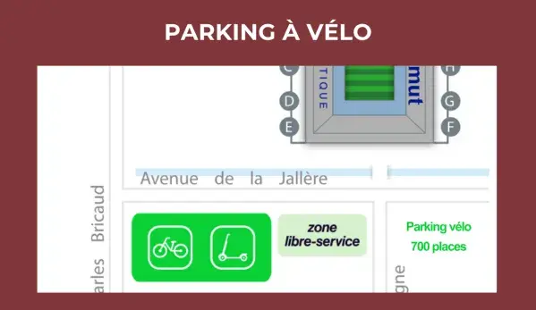 parking vélo - stade